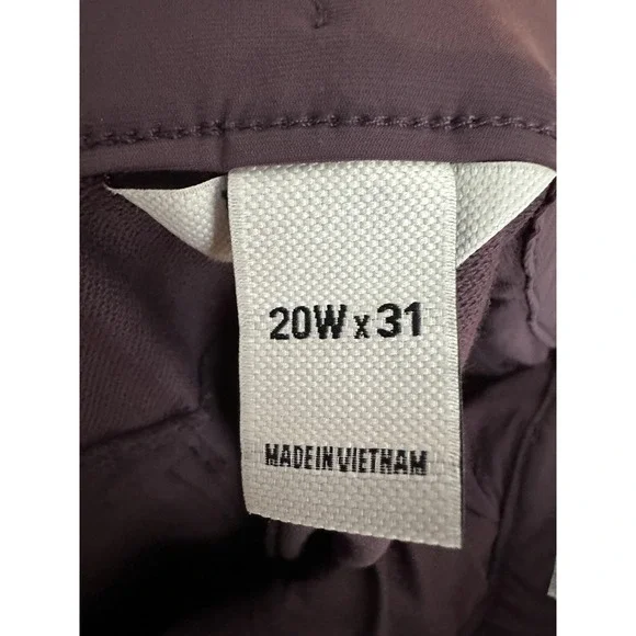 Duluth Trading Co. Pants Womens 20W X 31 Purple Flexpedition Hiking Stretch - Picture 3 of 13